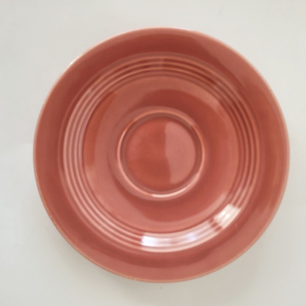 Vintage Harlequin Homer Laughlin Rose Saucer Plate 6 Inch